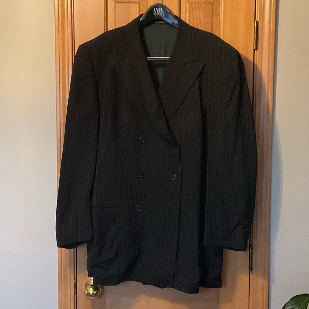 Ermenegildo Zegna Charcoal Pinstripe Sport Coat